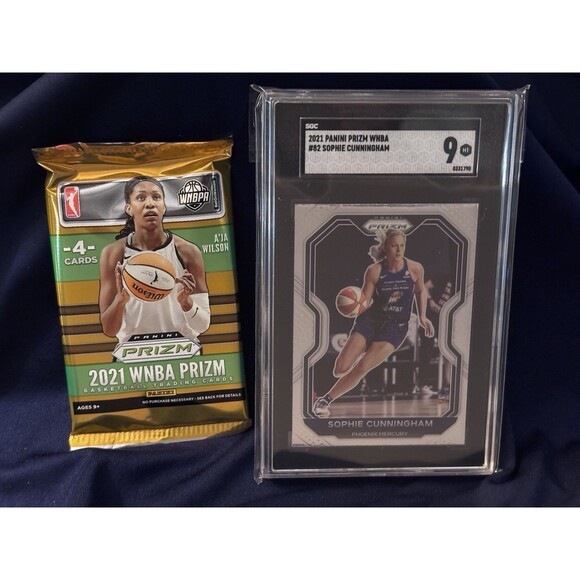 Sophie Cunningham Graded Mint Rookie Card & 2021 WNBA Sealed Pack Indiana Fever - Picture 1 of 4